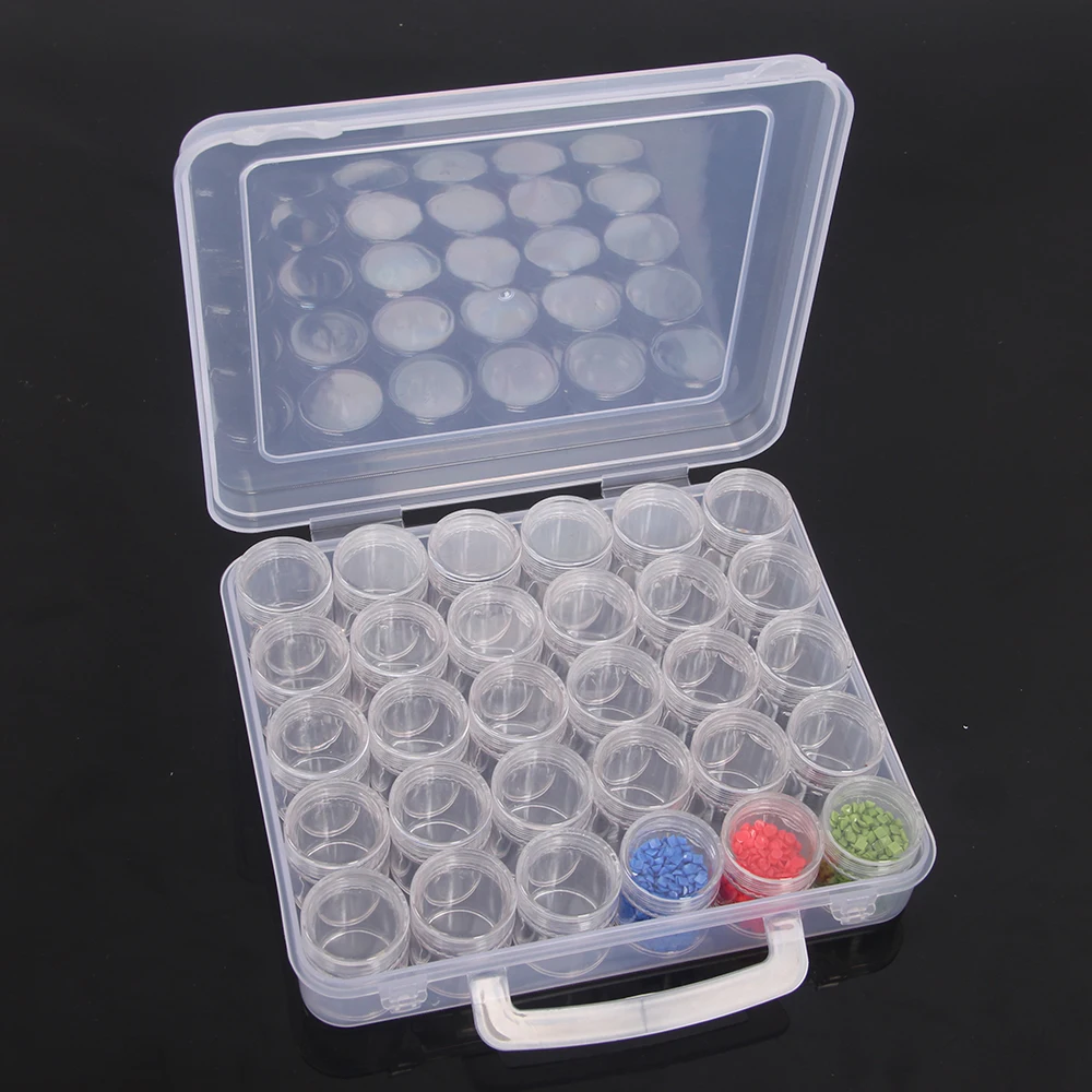 Storage Box Diamond Painting Accessories Diamond Painting Storage Box 30 Slots Plastic Storage Box