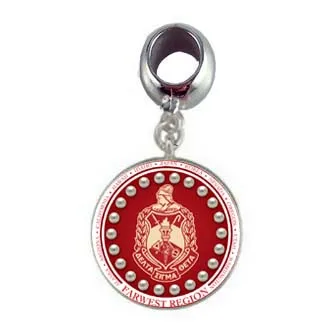 20pcs Top Ring Размер 1 дюйм большие круглые аксессуары Delta Sigma Theta восточный регион Шарм для браслета и ожерелья DST очарование женского пола - Окраска металла: 20pcs Top Ring