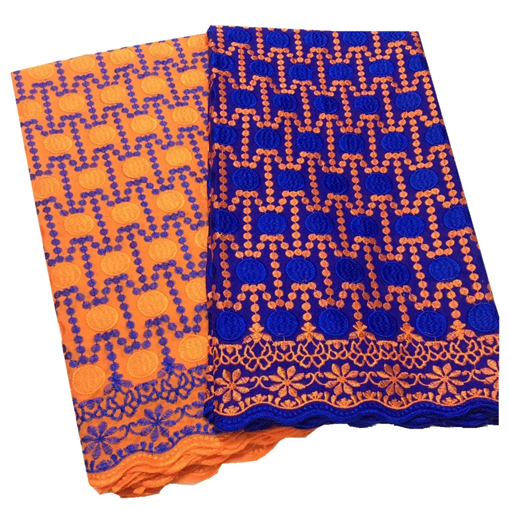 100%cotton Lace African Fabric 2021High Quality Swiss Voile In Switzerland Nnigerian 2.5+2.5Yards lc69-8 | Дом и сад