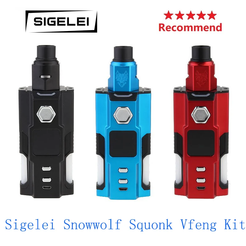 Cleanrence! Sigelei Snowwolf Squonk Vfeng комплект питание от 18650/20700/21700 с емкостью 3 0 мл vape