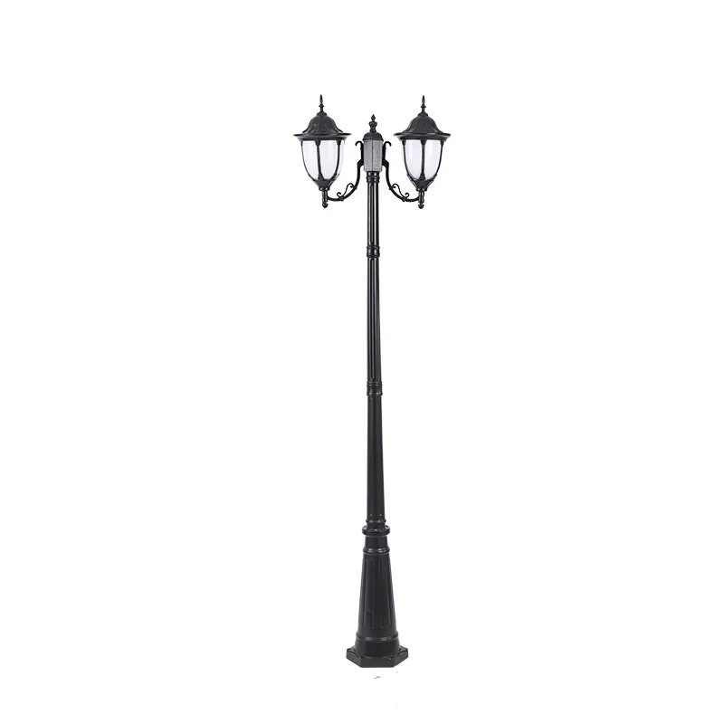 European Garden Lamp Outdoor Street Lamp Lawn High Pole Four Head Landscape Waterproof (H&asymp;2.6M)