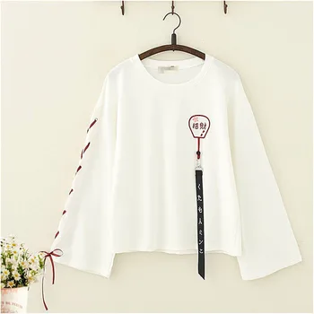 

New Cat Kawaii Hoodie Women Hoodies Print Sweatshirts Fashion Tops Pullovers Funny Ladies Japanese Streetwear Girls White Black