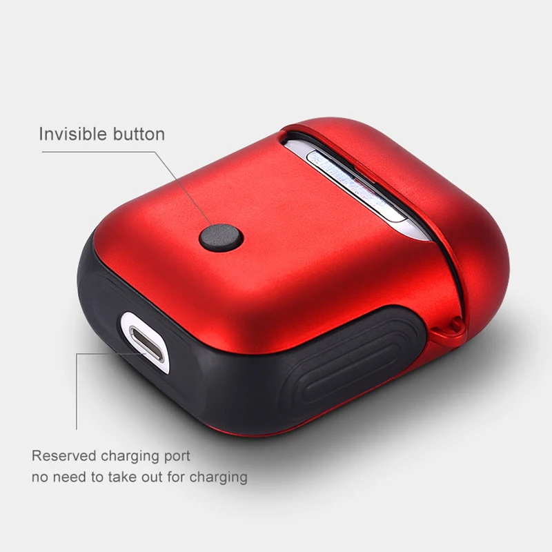 Чехол для наушников, чехол для Apple Air pods, кожаный чехол, зарядное устройство, настоящие беспроводные наушники Bluetooth, аксессуары