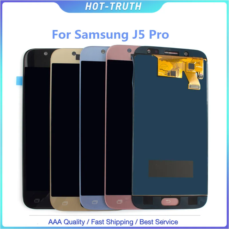 10 шт./лот для SAMSUNG GALAXY J530 J530F J530FM SM J5 Pro 2017 ЖК дисплей сенсорный экран дигитайзер