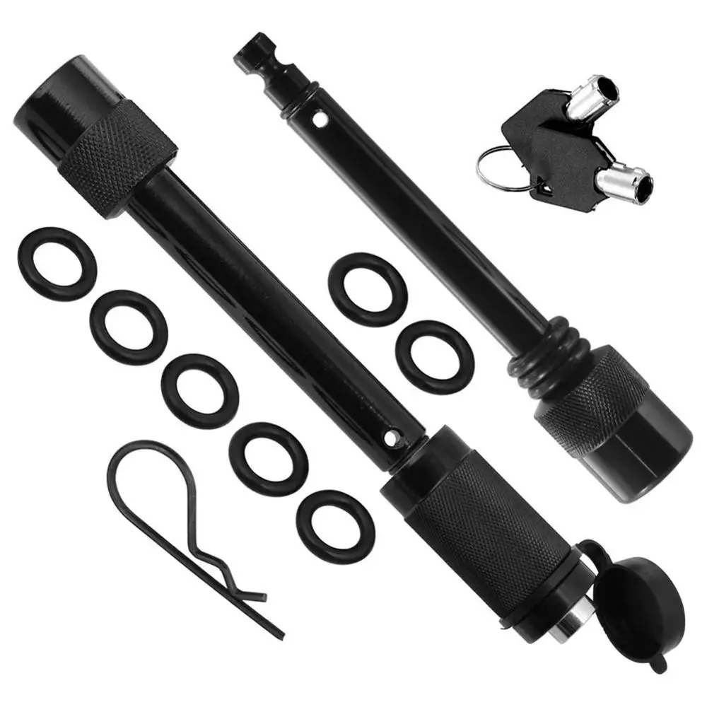 

5/8" & 1/2" Trailer Hitch Lock Pin Set with One Locking System 2 Keys for Class I, II, III, IV, V Tow Hitch Receivers