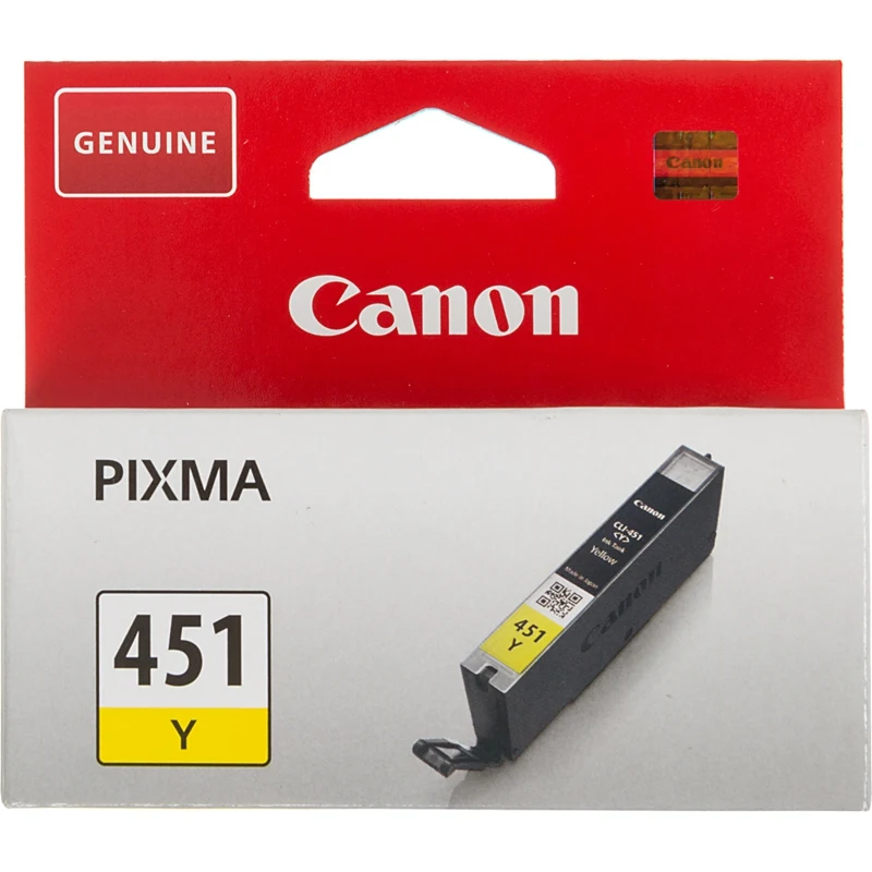 Картридж струйный Canon CLI-451Y 6526B001 желтый(329стр.)(7мл) для Canon Pixma iP7240/MG6340/MG544