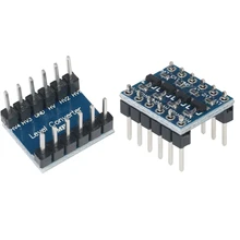 10PCS IIC I2C Logic Level Converter Bi-Directional Board Module 5V 3.3V DC Module for Arduino with Pins High Low Voltage