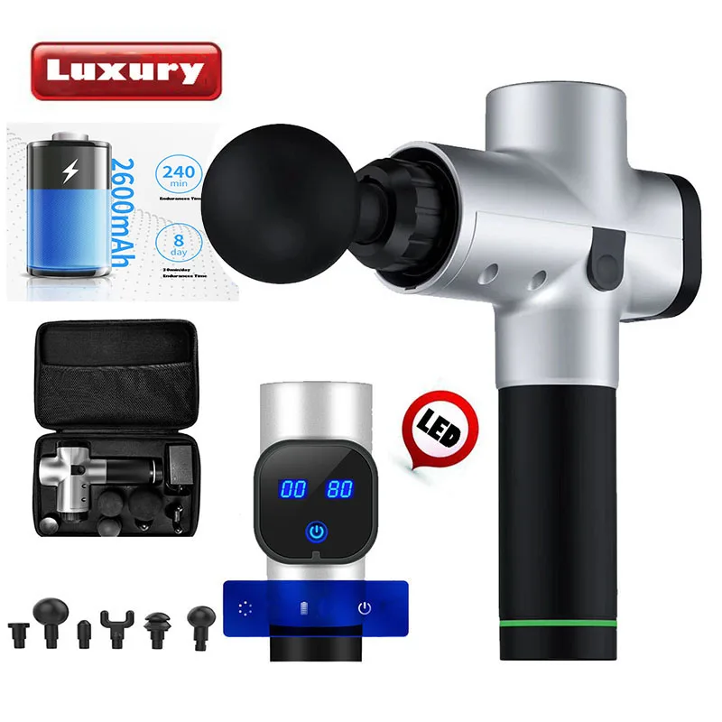 

EMS Massage Gun Rechargeable Muscle Stimulator Deep Tissue Professional Massager Gun Body Relaxation Slimming Pain Relief