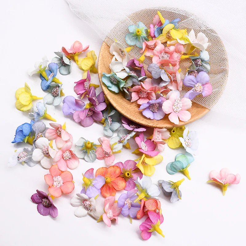 50/100Pcs 2.5cm Colorful Daisy Flower Head Mini Silk Fake Flower DIY Wreath Garland Artificial Flower Home Wedding Party Decor 50/100Pcs 2.5cm Colorful Daisy Flower Head Mini Silk Fake Flower DIY Wreath Garland Artificial Flower Home Wedding Party Decor