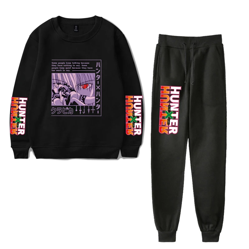 

Anime Hunter X Hunter HxH Men Sets Sport Suit Men Sportswear Two Piece Sets Tracksuit Men Autumn Men's Clothing Men's Tracksuit