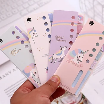 

NEW Cute Unicorn N Times Memo Pad Sticky Notes Cartoon Bookmark Stationery Label Stickers School Supplie Notepad Escolar