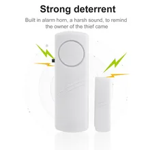 Alarma antirrobo inalámbrica para puerta y ventana, sistema de seguridad más largo para el hogar con Sensor magnético, 90dB, color blanco, venta al por mayor