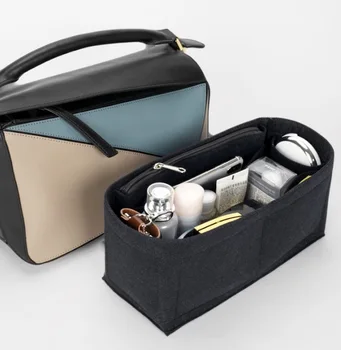

For [loewe puzzle] Bag Insert Tote Organizer Purse Insert Bag in Bag Makeup-3MM Premium Felt (Handmade/20 Colors)