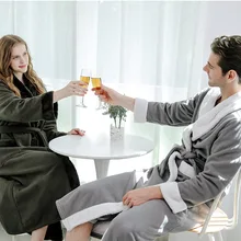 Зимний длинный банный Халат фланелевый двойной утепленный зимний халат Женская домашняя одежда толстый теплый Халат