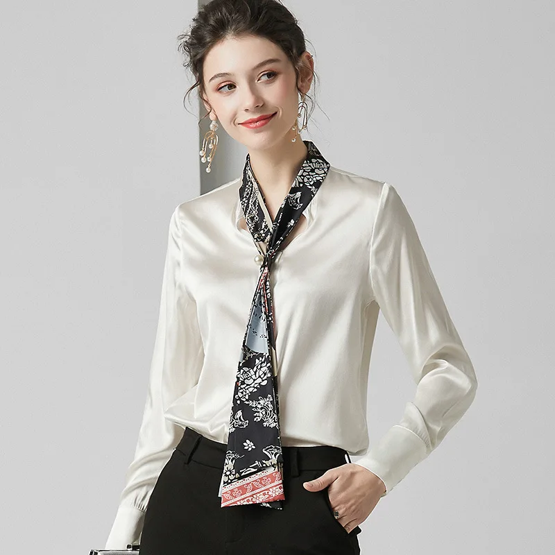 Best Price Wit Lint Zijden Blouse Voor Vrouwen Hoge Kwaliteit Lange Mouw 4XL Plus Size Casual Sexy Office Dress Shirts Mode Dropshipping Best Price Wit Lint Zijden Blouse Voor Vrouwen Hoge Kwaliteit Lange Mouw 4XL Plus Size Casual Sexy Office Dress Shirts Mode Dropshipping