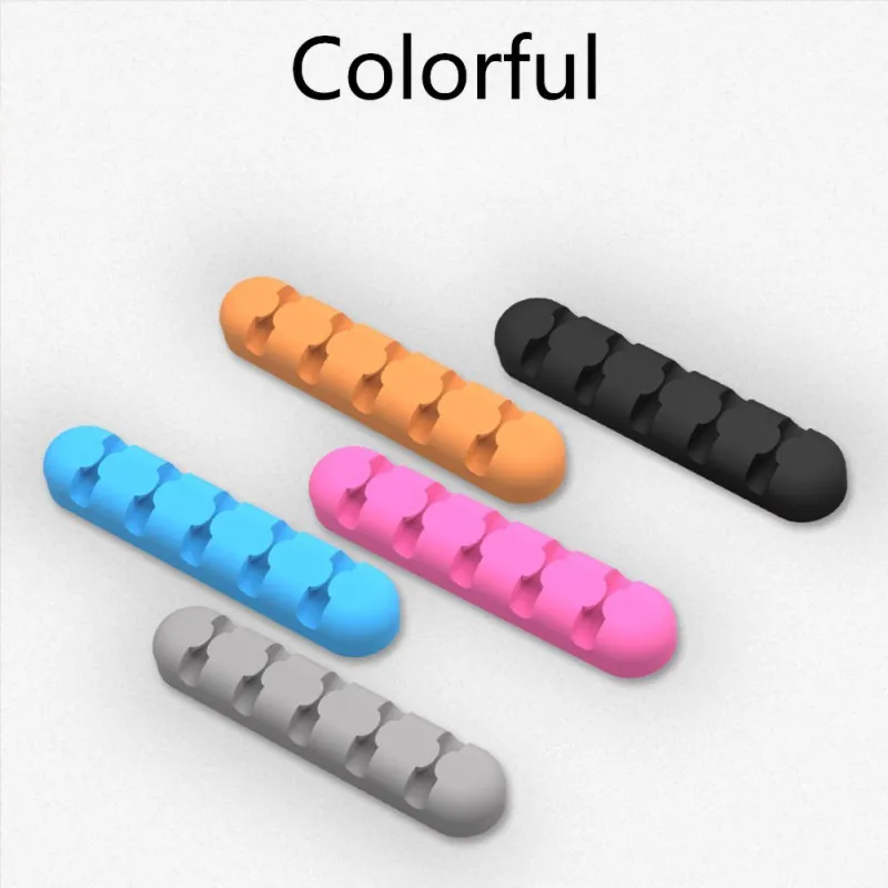 Держатель для usb-кабеля силиконовые Кабельные прихваты гибкий кабель намотки управление зажимы держатель для мыши клавиатуры наушники гарнитура