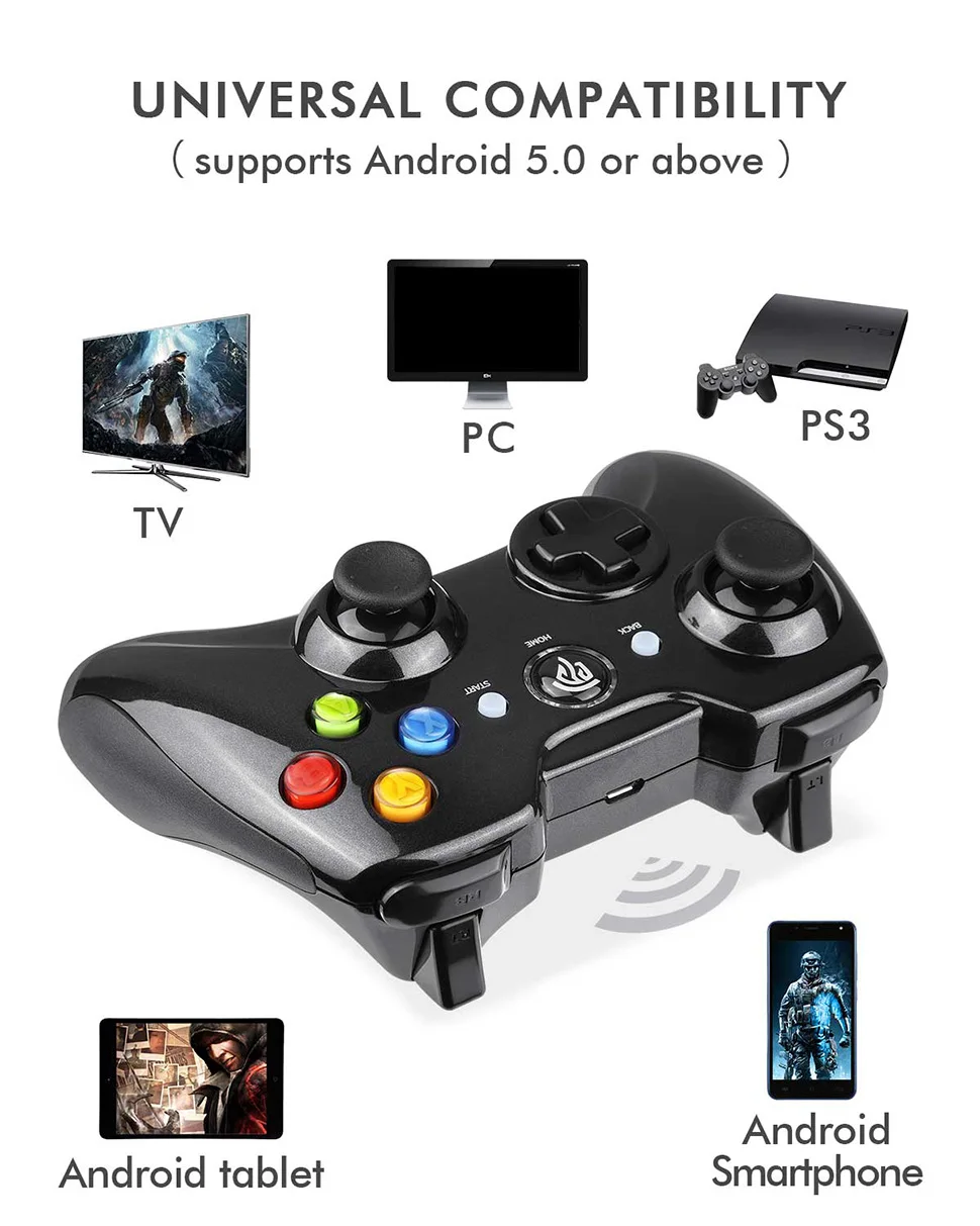 Геймпад для Xiaomi Mi S tv Box EasySMX KC-8236 геймпад джойстик игровой контроллер с вибрацией джойстик для ПК PS3 смартфон