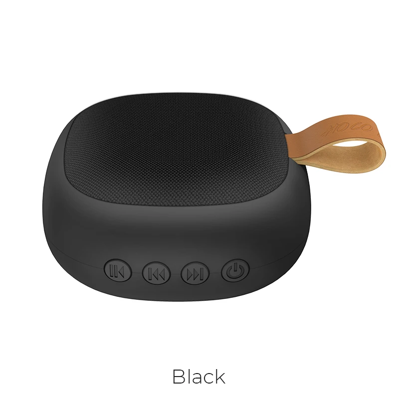 Черный HOCO портативный уличный беспроводной автомобильный Bluetooth динамик спортивный динамик для iPhone 11 xiaomi samsung MP4 с TF Аудио Плеером музыка - Цвет: Черный