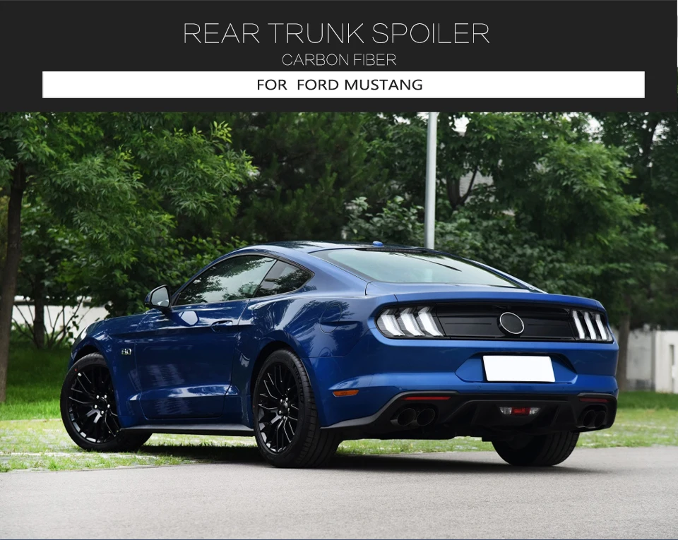Автомобильный спойлер заднего багажника, крыла для Ford Mustang Coupe- задний спойлер из углеродного волокна