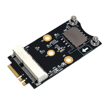 

Mini PCI-E to M.2 (NGFF ) key A/E Adapter With SIM card Slot for WiFi WWAN LTE 7XED