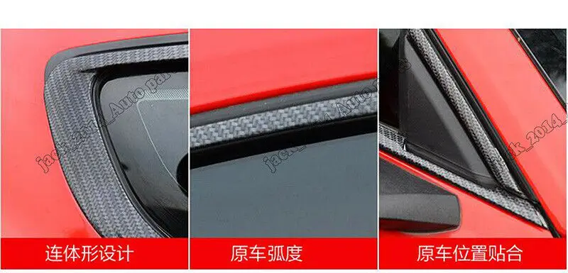 Для Ford Mustang углеродное волокно внешняя оконная стойка столбы отделка 6 шт