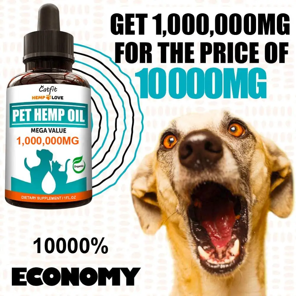 Minch 1000000MG Effective Pet H emp Essential Oil For Dog &amp Cat Pain Relief Improving Mobility Reduces Skin Irritation Care | Красота и