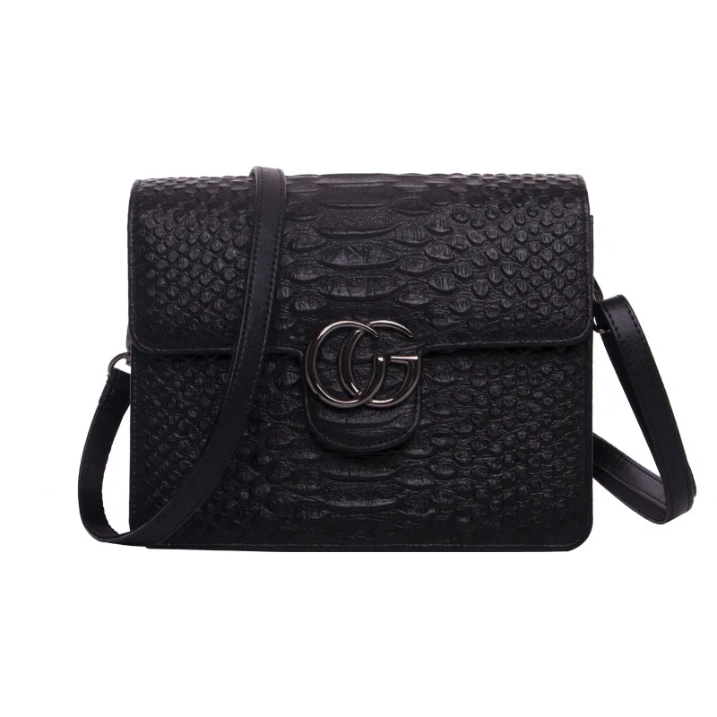 

To Sample 2019 New Style Europe And America Style Full-grain Leather WOMEN'S Single-shoulder Bag Women's Square Sling Bag Should