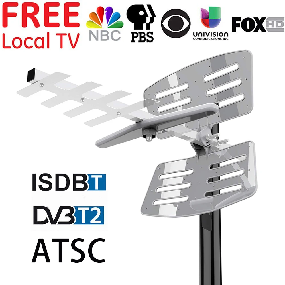 DVB-T2/DVB-T наружная ТВ антенна для HD tv TDT цифровой ТВ-тюнер усилитель HD ATSC ISDB-T DVBT2 DVB-T UHF Антенна 150 км
