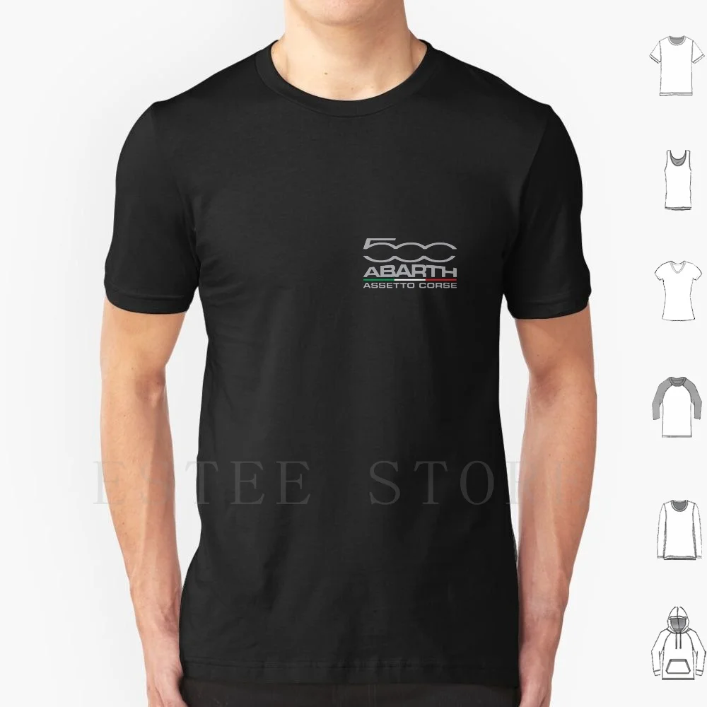 500 Abarth Assetto Corsa T Shirt Stampa Cotone Abarth Fiat 500 595 695 Track Day Rally Motorsport Racing 124 Spider Gt Scorpion