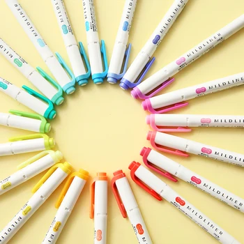 

ZEBRA wkt7 highlighter double-head highlighter marker pen account pens 25 colors