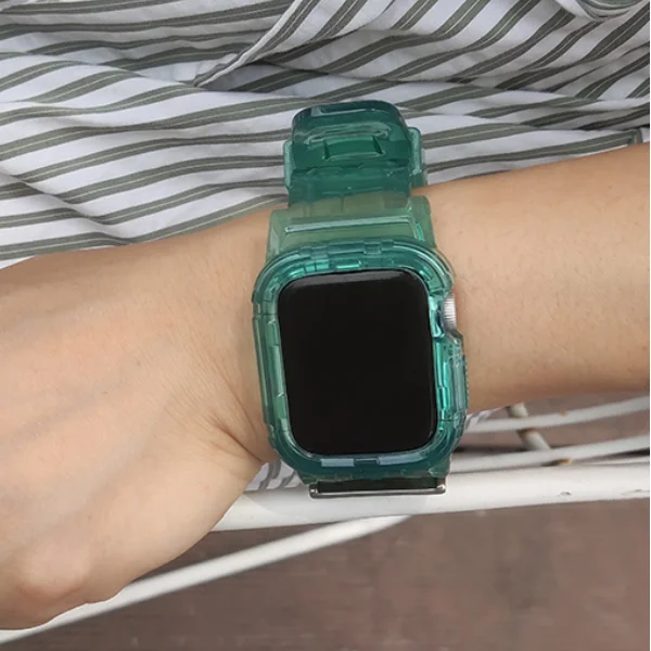 Высококачественный мягкий силиконовый спортивный ремешок для Apple Watch Series 5 4 3 2 1 42