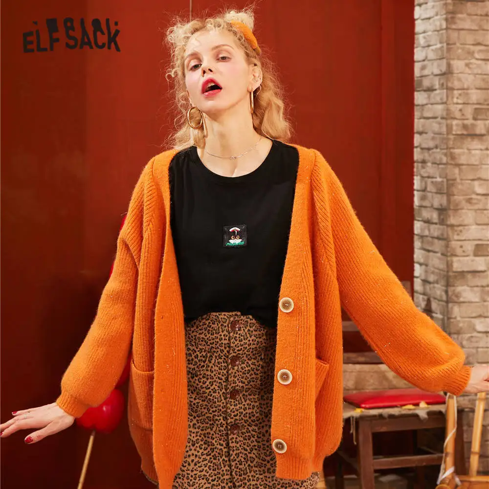 US $30.82 33% OFF|ELFSACK Multicolor Solid Single Button Knit Casual Cardigan Women Sweaters 2020 Spring Pure Long Sleeve Korean Ladies Daily Top| | US $30.82 33% OFF|ELFSACK Multicolor Solid Single Button Knit Casual Cardigan Women Sweaters 2020 Spring Pure Long Sleeve Korean Ladies Daily Top| |