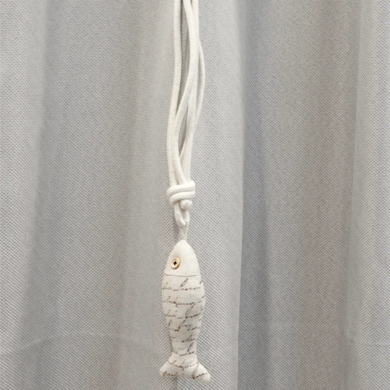 1PC Letter Fish Magnetic Curtain Tiebacks Natural Cotton Linen Rope Window Curtain Buckle Kids Room Drapes Holder Home Decor