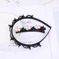 Double Layer Bands Clip Hairbands Fashion Plastic Braided Headband Punk New Knitting Womens Headwear Hair Accessories Pearl 4