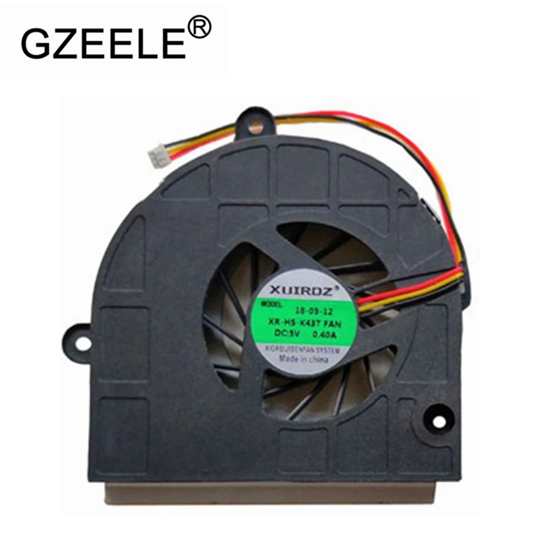 GZEELE ноутбук охлаждающий вентилятор для ASUS K53 K53B K53BY K53T K53U A53U K43T PN внутренней катушкой, AB07605MX12B300 GC057514VH-A Процессор охладитель Radiato