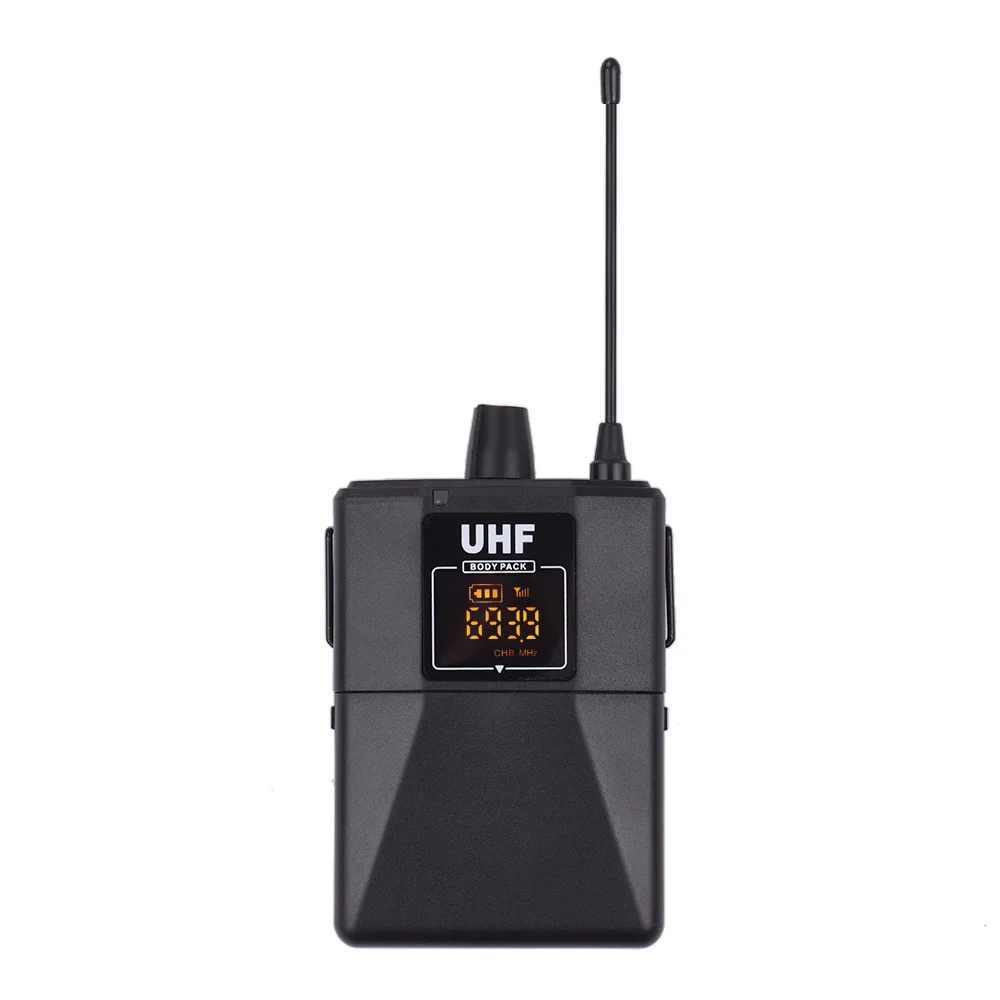

UHF Dual-Frequency Wireless Microphones Set with 1 Receiver 1 Transmitter 1 Lavalier Mic 1 Headset Mic for Live Performance