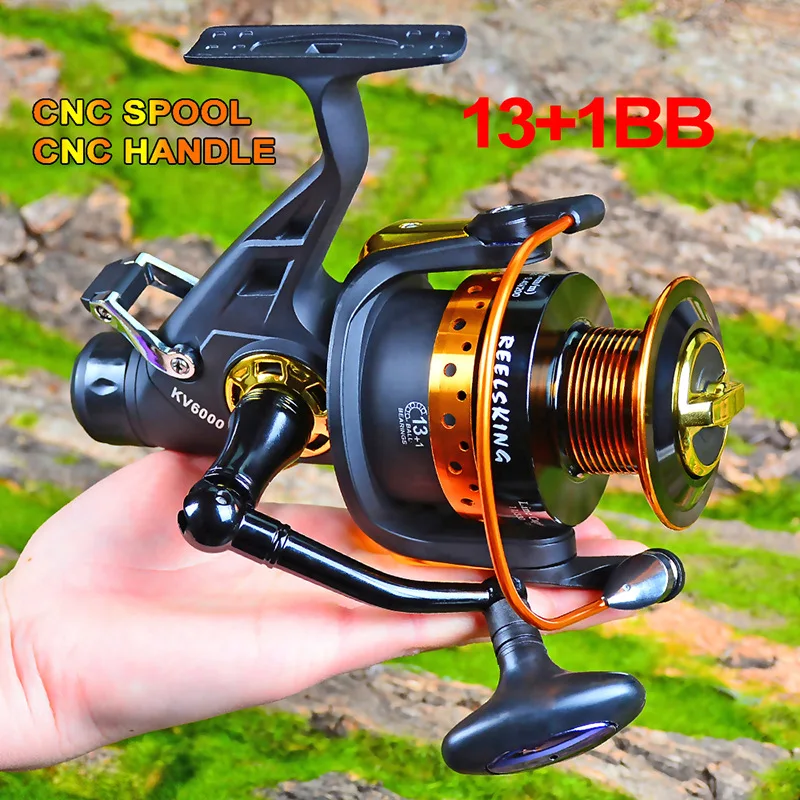 Bis Metal Spinning Reel 13 + 1BB Fishing Reel Pesca Strong Drag Moulinet Peche En Mer Carp Carretilha De Pesca Olta Makaralar