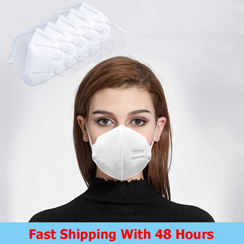 

20Pcs KN95 Antiviral Face Mask Anti Dust Bacterial N95 Mask 4-Layer PM2.5 Virus Protective Medical Mouth Muffle Cover AC0274