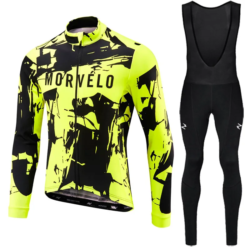 winter set 1 Pro Team Maillot Ciclismo invierno, одежда для велоспорта с длинным рукавом, зимний комплект, теплый флисовый велокостюм, длинный зимний комплект - Цвет: winter set 1