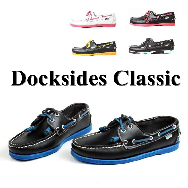 

Men Genuine Leather Driving Shoes,Docksides Classic Boat Shoe,Brand Design Flats Loafers For Homme Femme Women 2019A055