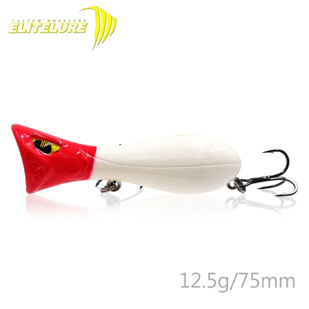 Manyu Topwater Поппер приманки плавательные приманки большая игра Поппер рыболовные приманки воблеры высокоуглеродистой стали крючок Leurre 75 мм