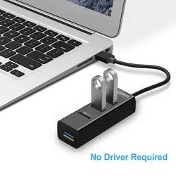 Разветвитель USB 3,0 type-C на 3 порта + считыватель карт TF для разъема Macbook