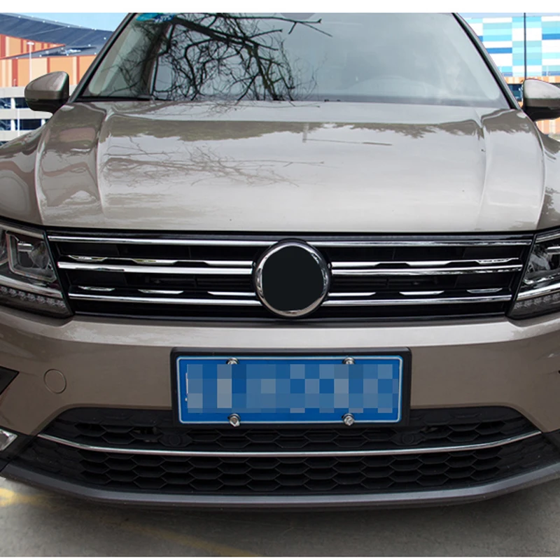 Наклейки для Volkswagen Tiguan 2019 в сетке яркие автомобильные наклейки из нержавеющей