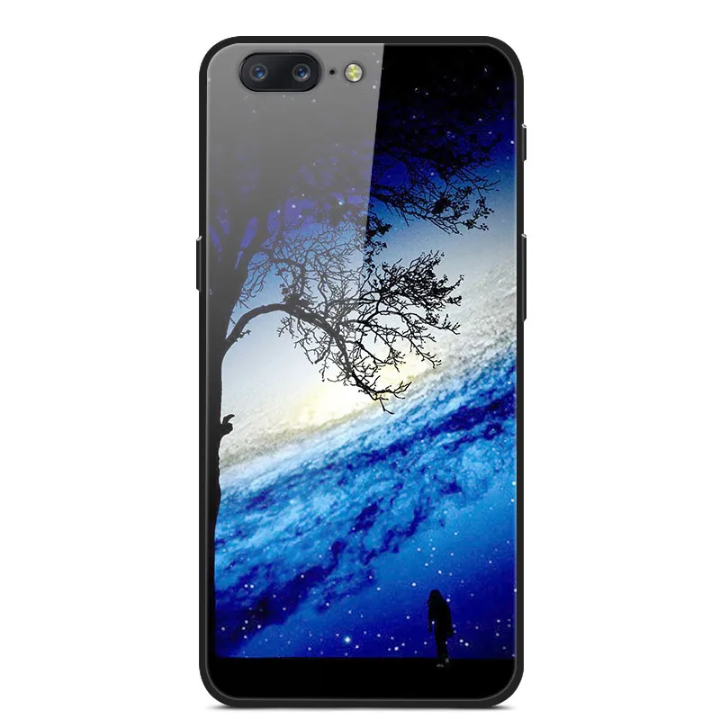 Для Oneplus 5 5 T чехол из закаленного стекла жесткий чехол для телефона для Oneplus 7 Pro TPU бампер чехол s для One plus 5 T 7 Pro Coque - Цвет: 54