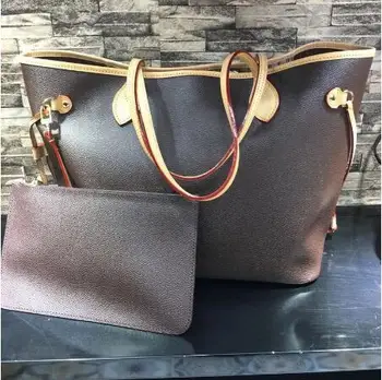 

Excellent Quality Neverful Bag Women Shopping Bag Luxury Brand Monogrom Never Shoulder Bag Canvas Leather Full Handbags MMGM