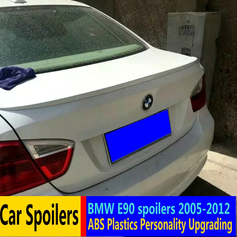 Для 2005 2012 BMW E90 320i 318i 325i 330i спойлер высокого качества ABS Материал заднее крыло