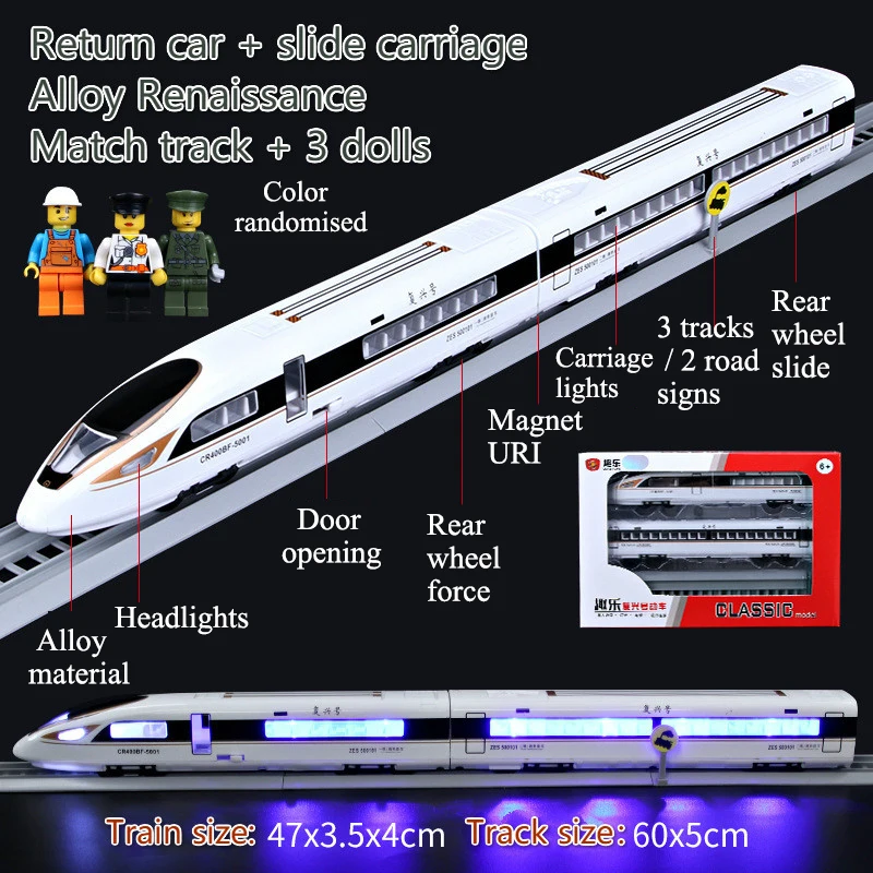 Сплав гармония пульт дистанционного управления высокоскоростной поезд Игрушка высокоскоростной поезд Emu Детская электрическая модель игрушки для детей