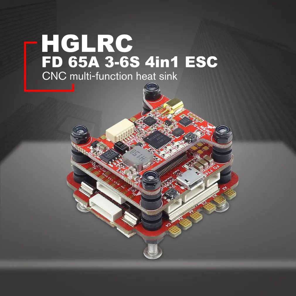 HGLRC вперед 65A 3-6S L431 BL32 4 в 1 ESC+ FD765-VTX F7 FC управление полетом для FPV гоночный Дрон Аксессуары RC