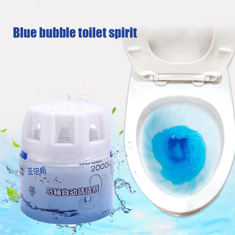 Эффективный автоматический очиститель для туалета Magic Flush Bottled Helper синие пузыри, для унитаза очиститель VA88