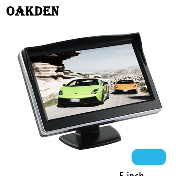 

5 Inch Car TFT Color LCD Rear View bauckup parking Monitor Digital Screen Display Support VCD DVD GPS Camera with 2 Video